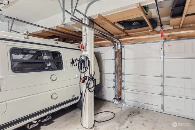 New Electric Car Charger in Double Car Garage