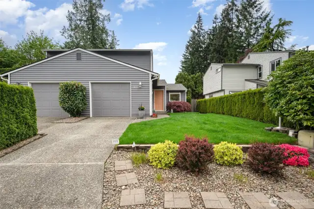 A beautifully landscaped yard makes a great first impression.