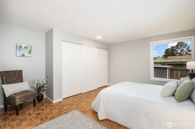 Primary suite large enough for a king size bed.