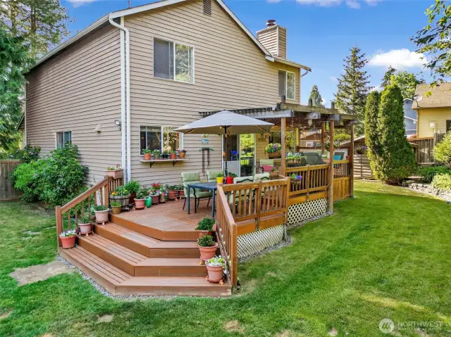 A suggested setup for the back deck.
