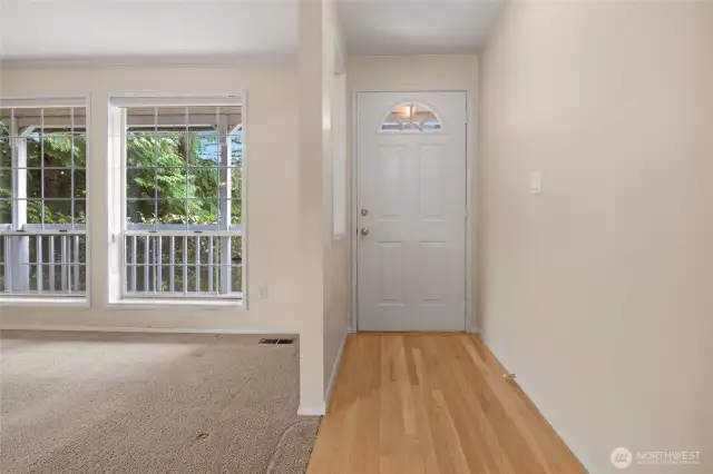 Enter the bright and airy entryway.