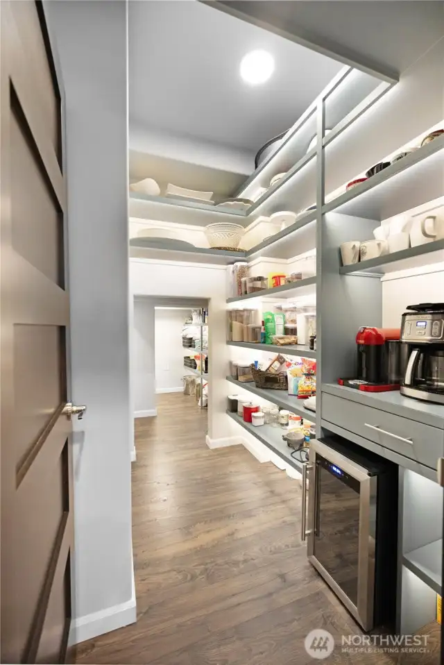 Oversized pantry.
