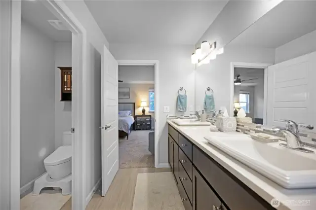 5-piece primary bathroom.