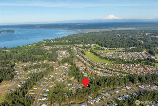 Minutes from Puget Sound.