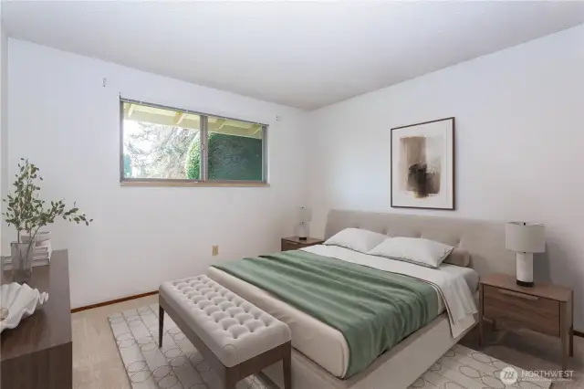 Staged photo, 2nd bedroom