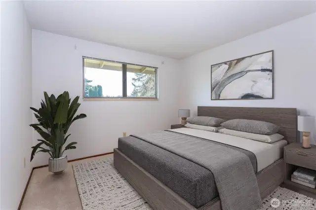 Staged photo, third bedroom