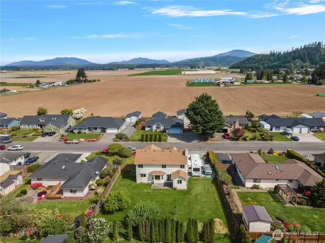 Fabulous mountain views surround this home