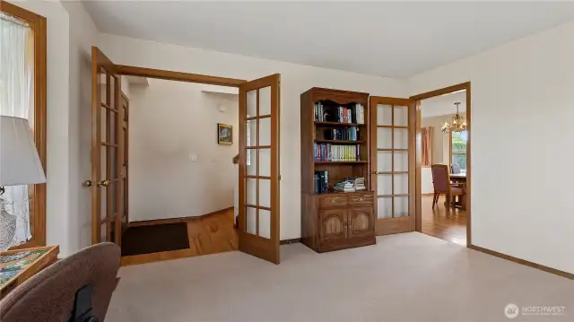 Secondary living room or office off main entryway