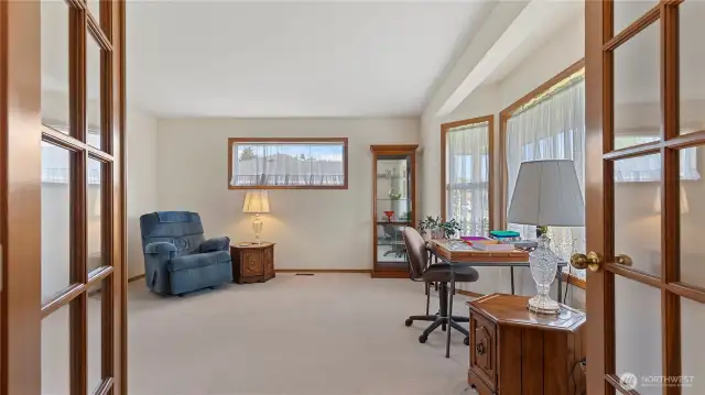 Main floor formal living room or office