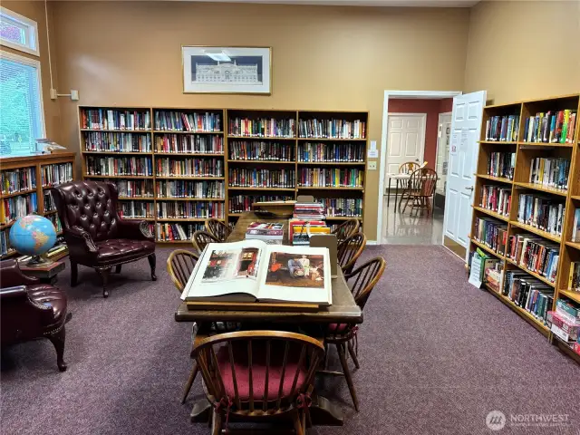 Wonderful library with a large and varied book selection