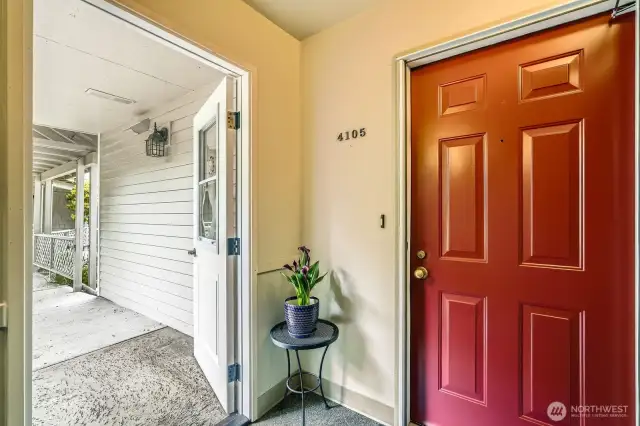Create your own welcoming touches to your front door entrance.