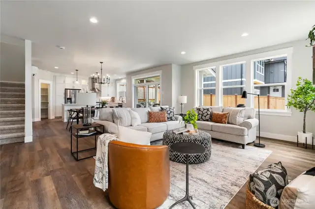 Staged living room