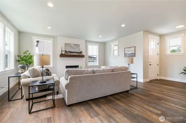 Staged living room