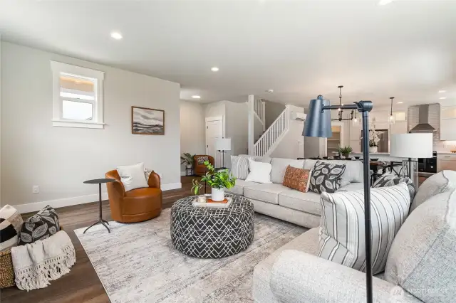 Staged living room
