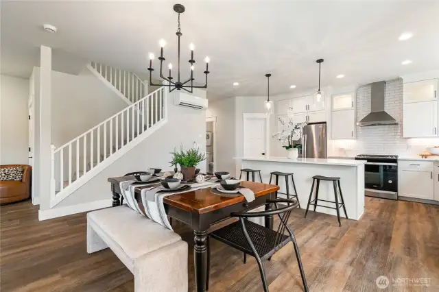 Staged kitchen