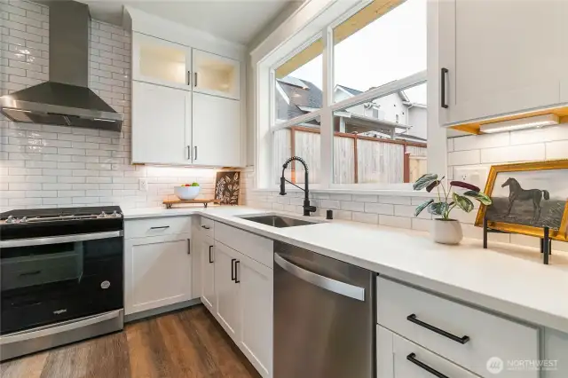 Staged kitchen