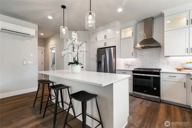 Staged kitchen