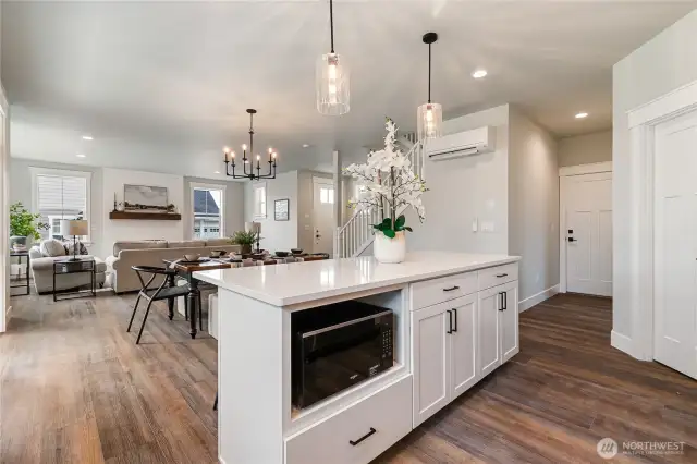 Staged kitchen