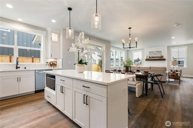 Staged kitchen