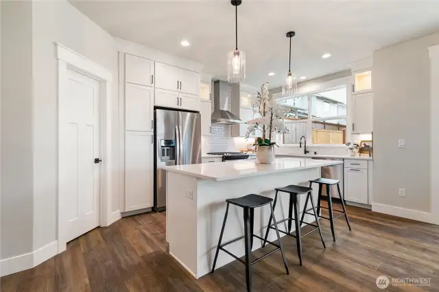 Staged kitchen
