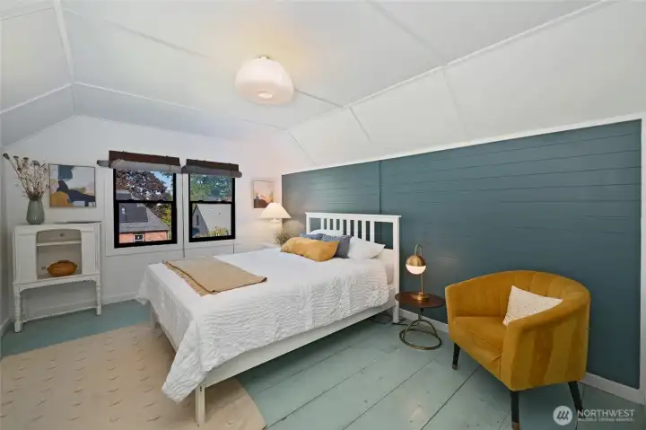 The larger main section is setup as a 3rd bedroom and could easily be transformed into a wonderful master suite with the bathroom above the main floor bathroom.