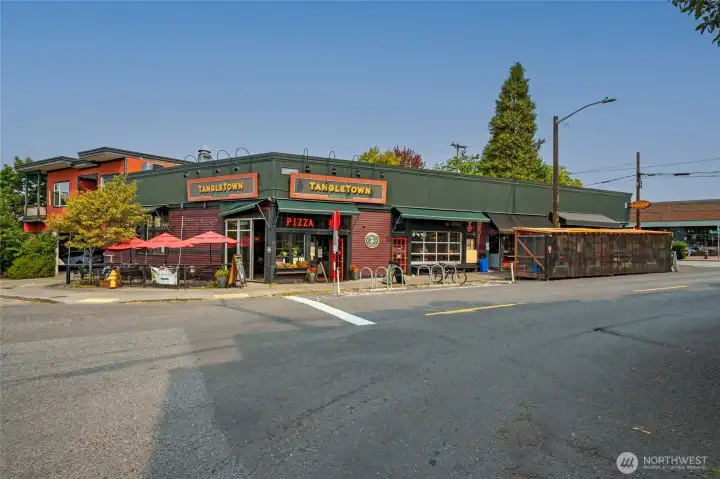 The long standing Tangletown Public House, was formerly the Honey Bear Bakery from Stehekin.