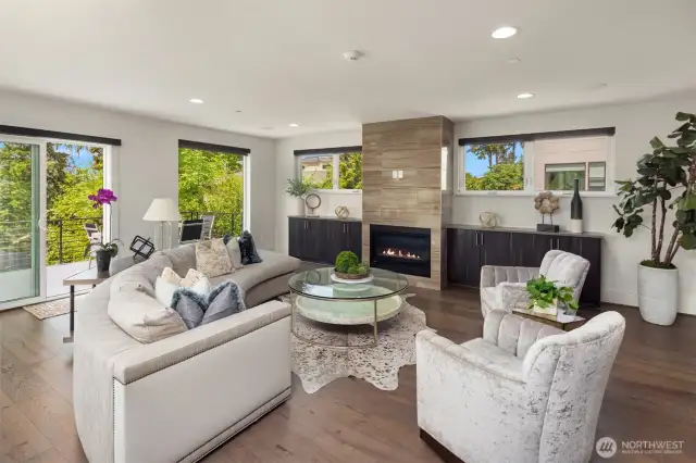 Cozy up to a luxury gas fireplace on cool winter nights.