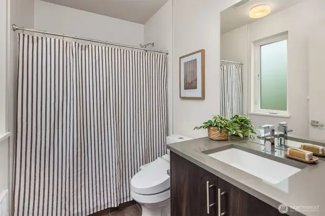 Bathroom for the 5th bedroom/office.