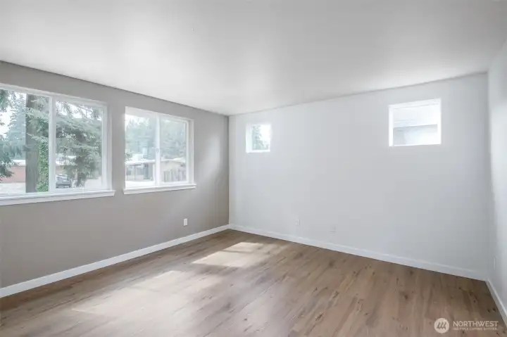 Living room with lots of natural light