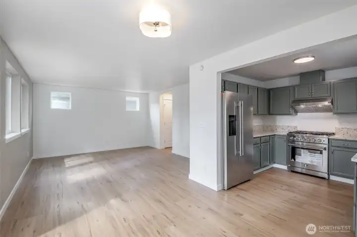 Dining - Kitchen with LVP flooring throughout