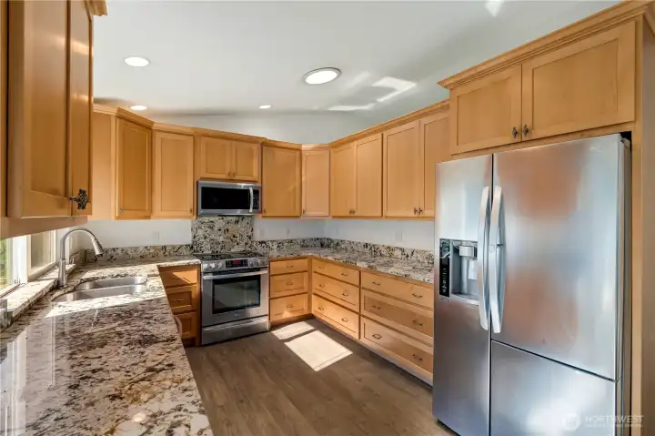 Custom crafted maple kitchen