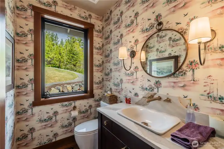 Main floor powder room