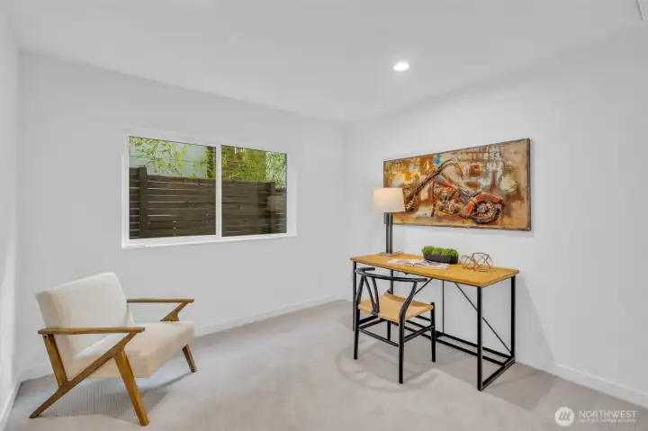 downstairs room