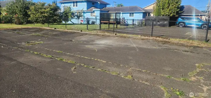 4 angled parking spots to the right