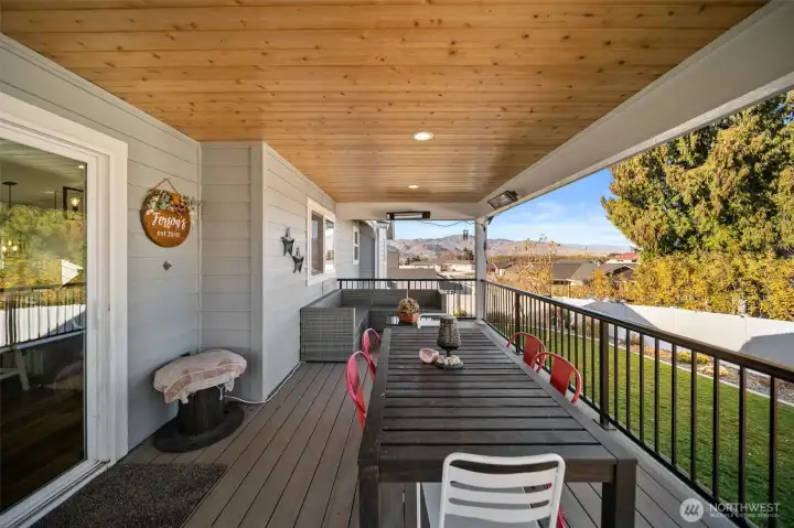 Large covered deck