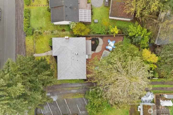 Bird's eye property view.