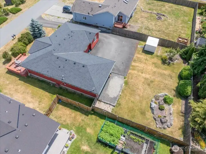 *trees along street were removed for new septic system.