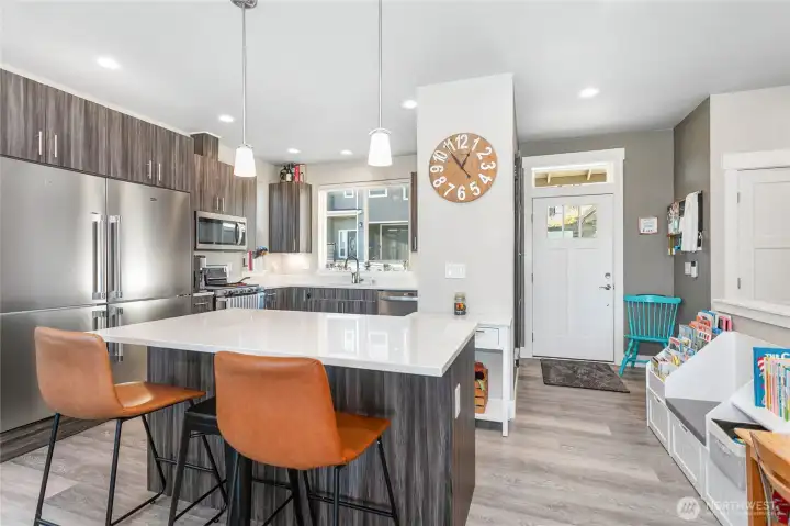 Island with extra eating space