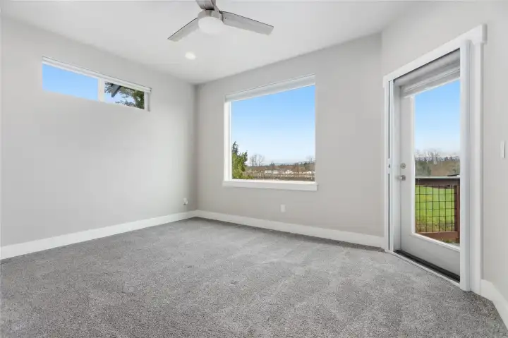 Primary bedroom without furniture