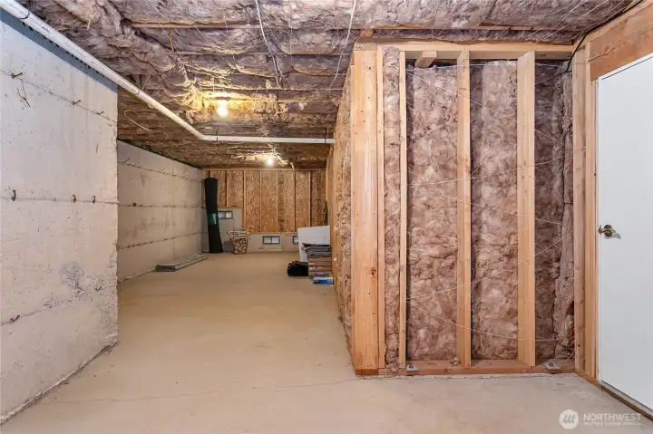 Huge walk-in storage downstairs (see door directly across from sliding glass doors)