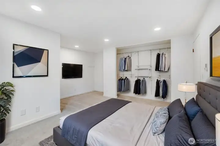 Oversize primary bedroom