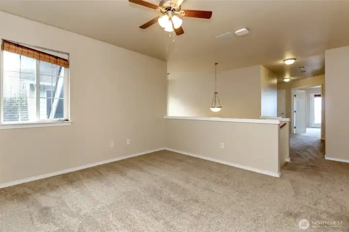 Upper level loft space