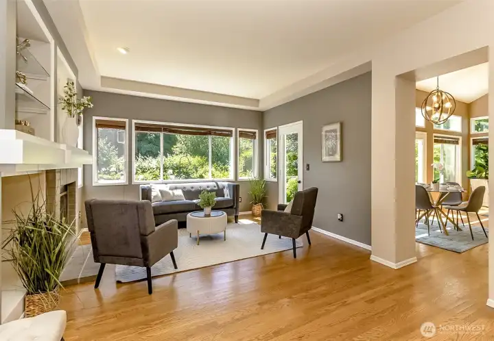 Another view of the family room.
