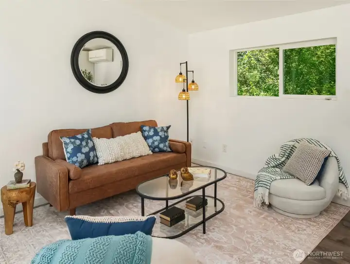 Open-concept kitchen/dining/living allows for easy entertaining.