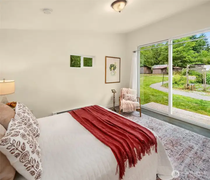 Each bedroom has a private entry to the deck.