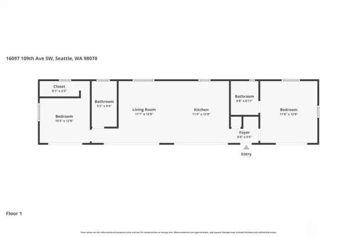 Main house floor plan. This does not reflect the office studio or or studio.