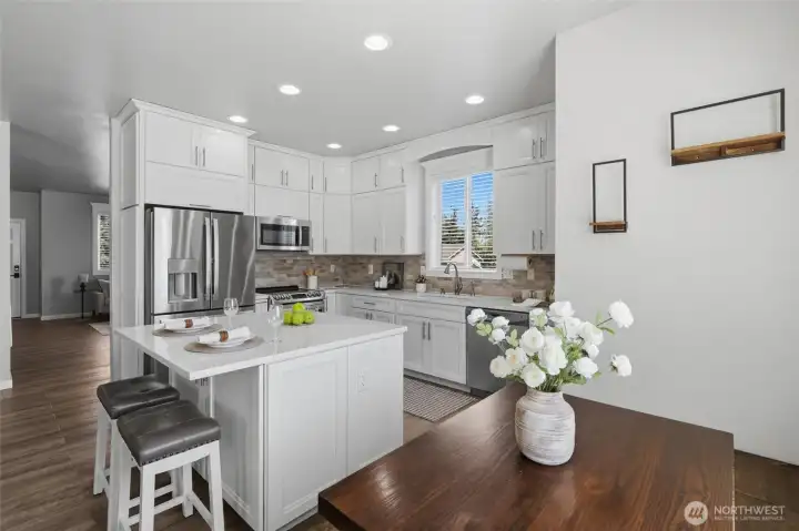 All appliances are stainless steel and will remain in the home if the buyer desires.