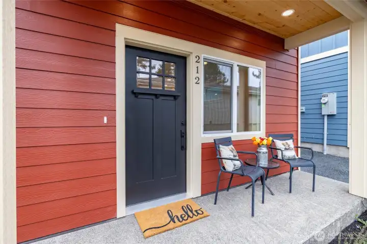 Welcoming front porch