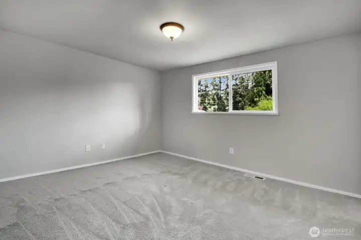 One bedroom with new paint and carpet One bedroom with new paint and carpet