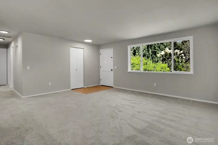 3rd bedroom with new paint and carpet, trim and doors 3rd bedroom with new paint and carpet, trim and doors